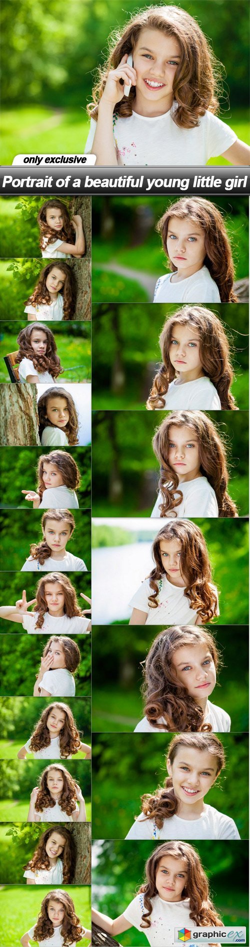 Portrait of a beautiful young little girl - 20 UHQ JPEG