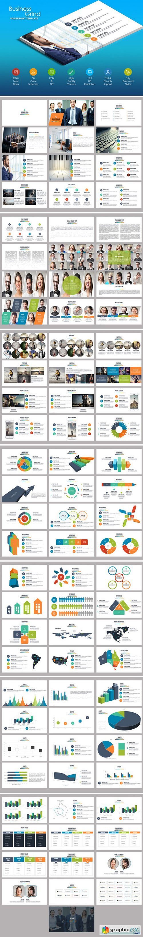 Business Grind Powerpoint Template