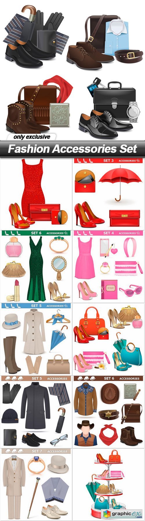 Fashion Accessories Set - 11 EPS