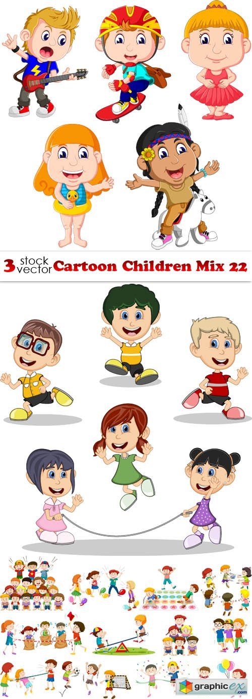Cartoon Children Mix 22