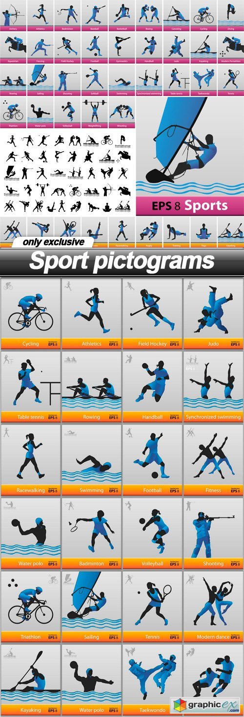 Sport pictograms - 25 EPS