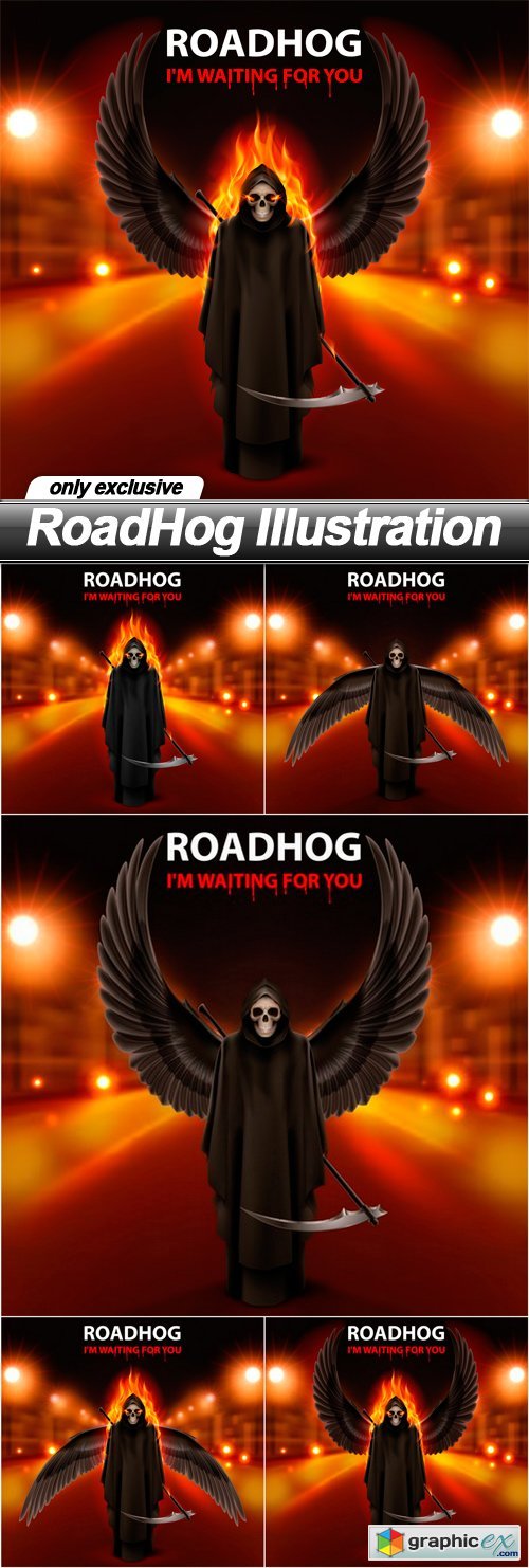 RoadHog Illustration - 5 EPS