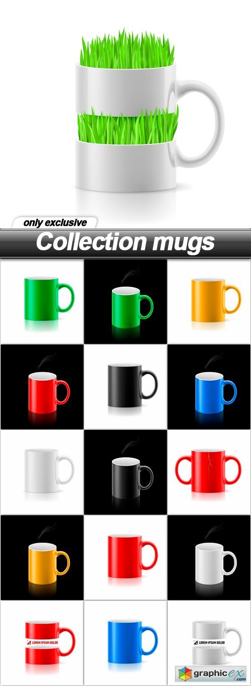 Collection mugs - 16 EPS