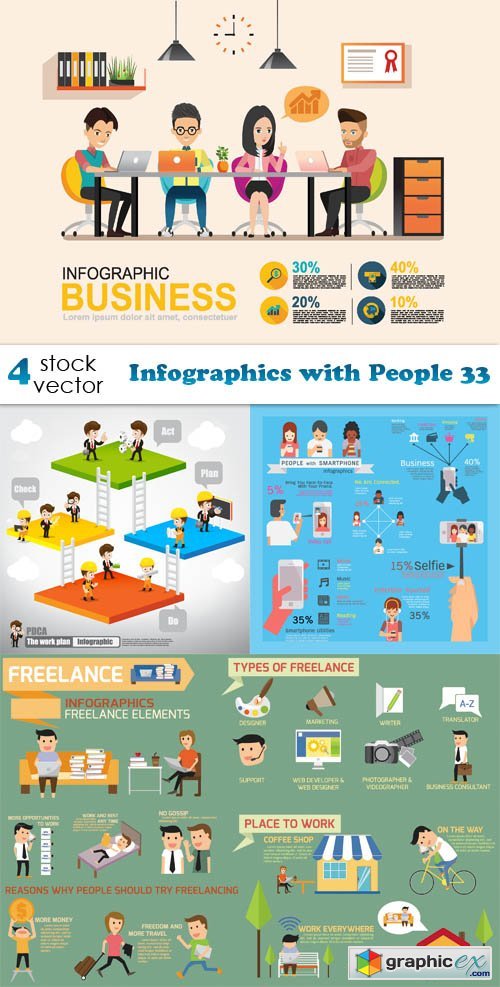 Infographics with People 33