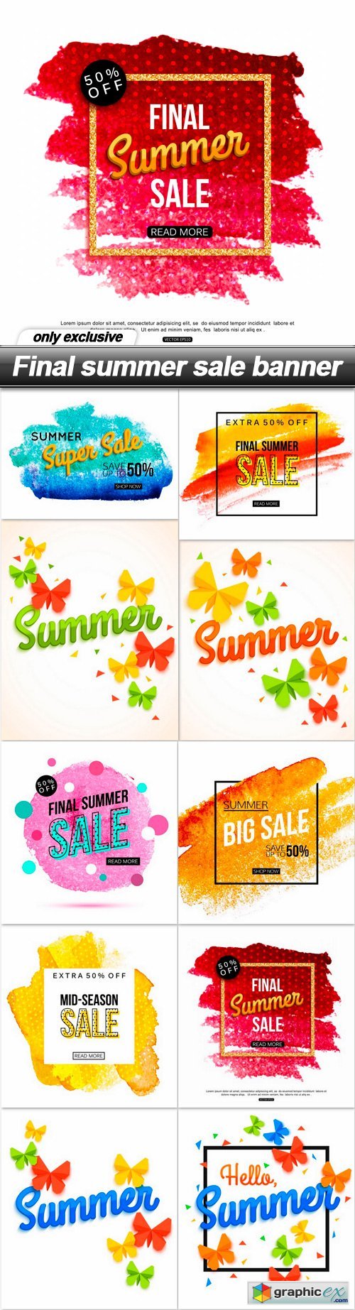 Final summer sale banner - 10 EPS