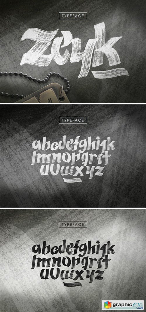 Zeyk Brush Typeface