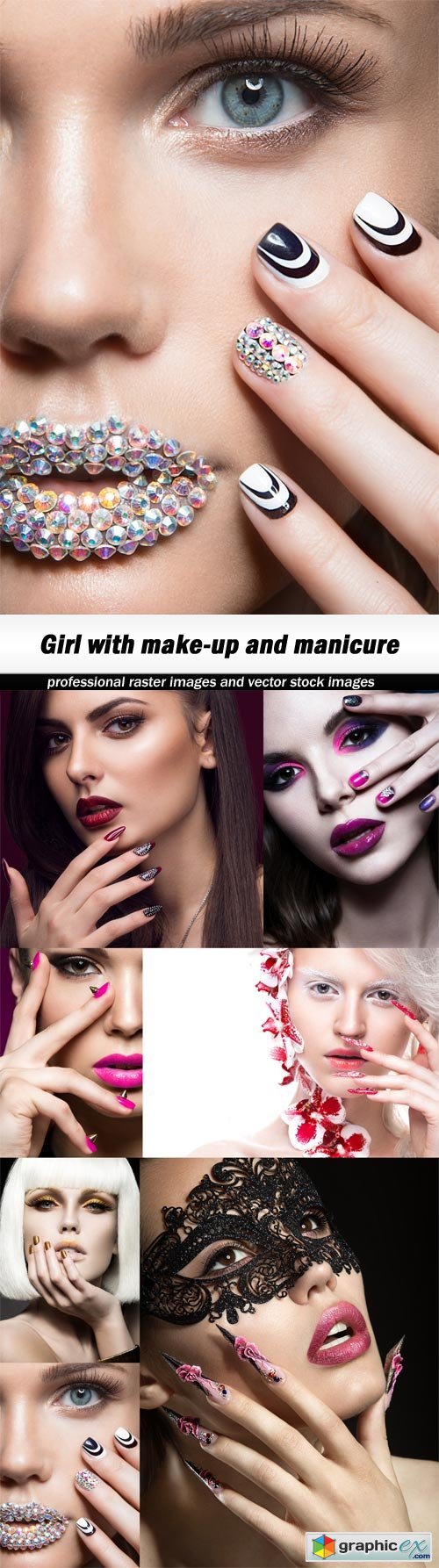 Girl with make-up and manicure - 7 UHQ JPEG