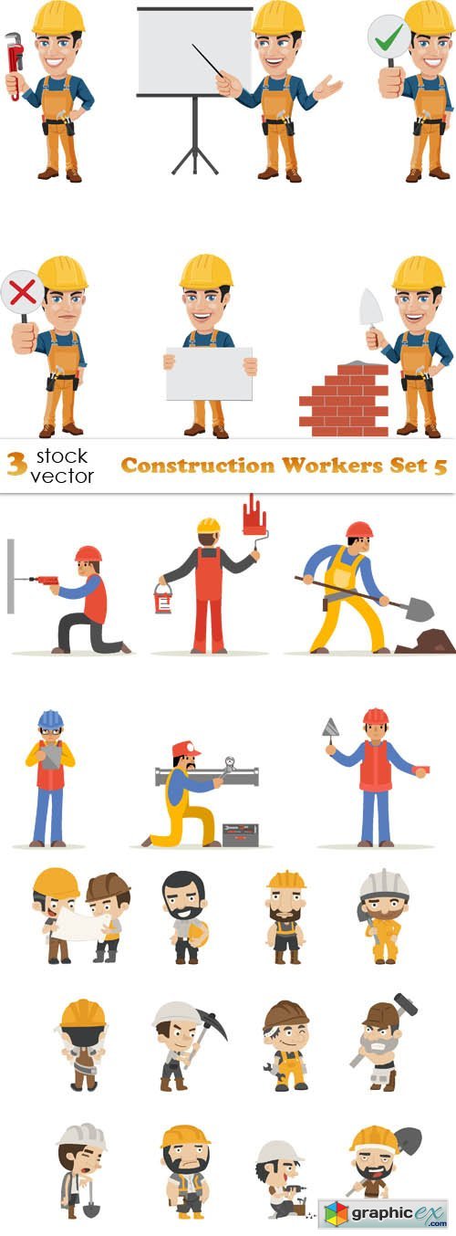 Construction Workers Set 5