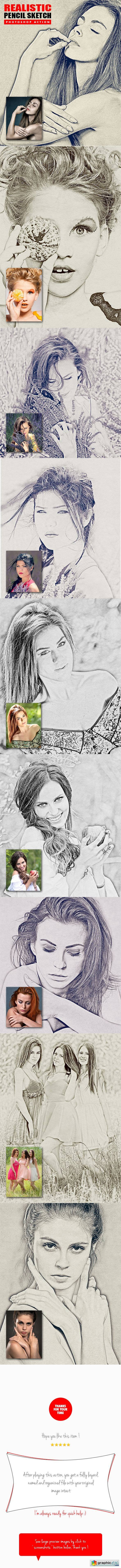 Realistic Pencil Sketch Photoshop Action