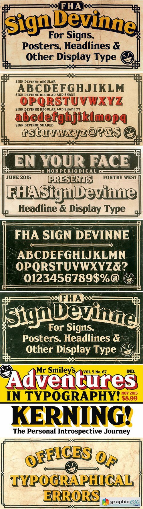 FHA Sign DeVinneNC Font