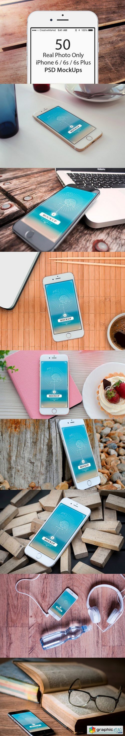 50 Only iPhone 6/6s/6s Plus Mockups