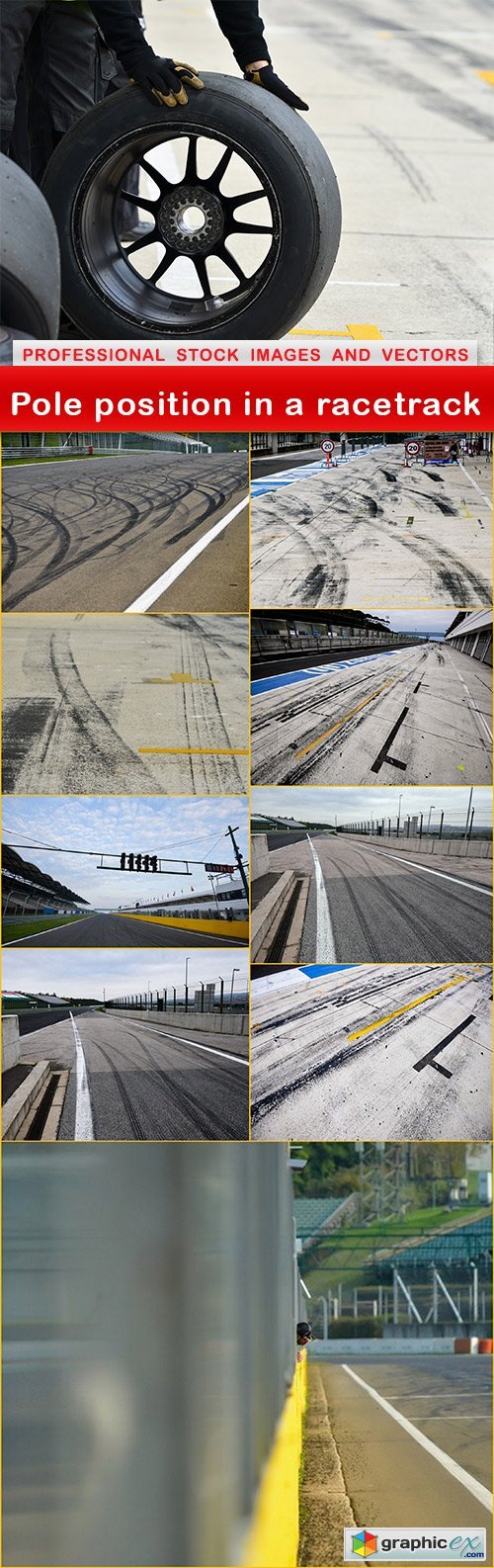 Pole position in a racetrack - 10 UHQ JPEG