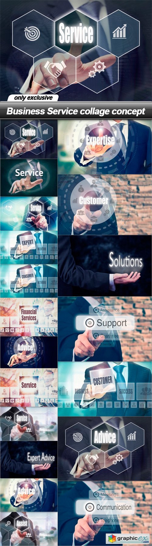Business Service collage concept - 19 UHQ JPEG
