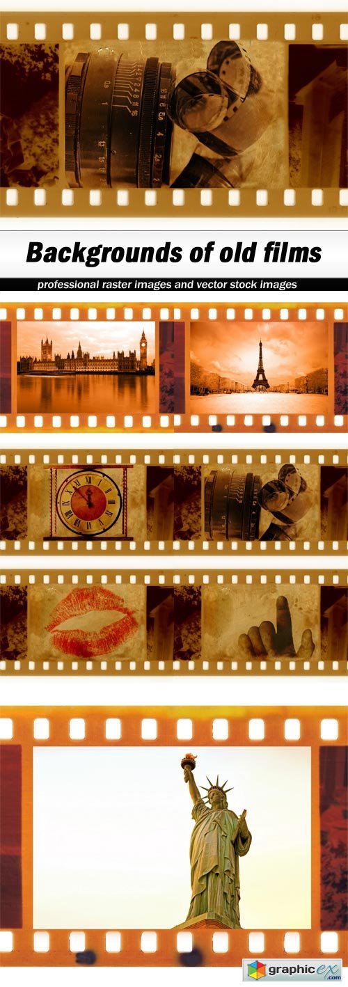 Backgrounds of old films - 7 UHQ JPEG
