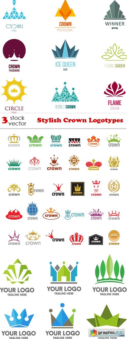 Stylish Crown Logotypes