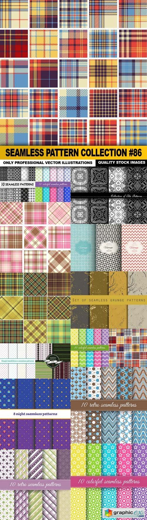 Seamless Pattern Collection #86 - 15 Vector