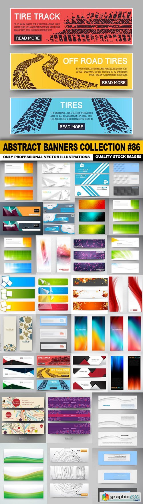 Abstract Banners Collection #86 - 30 Vectors