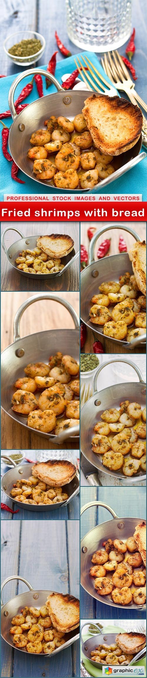 Fried shrimps with bread - 9 UHQ JPEG