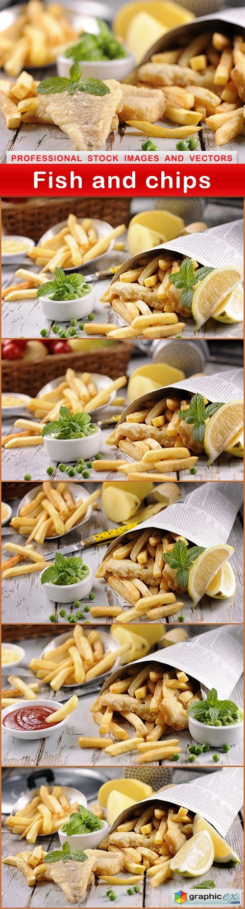 Fish and chips - 6 UHQ JPEG