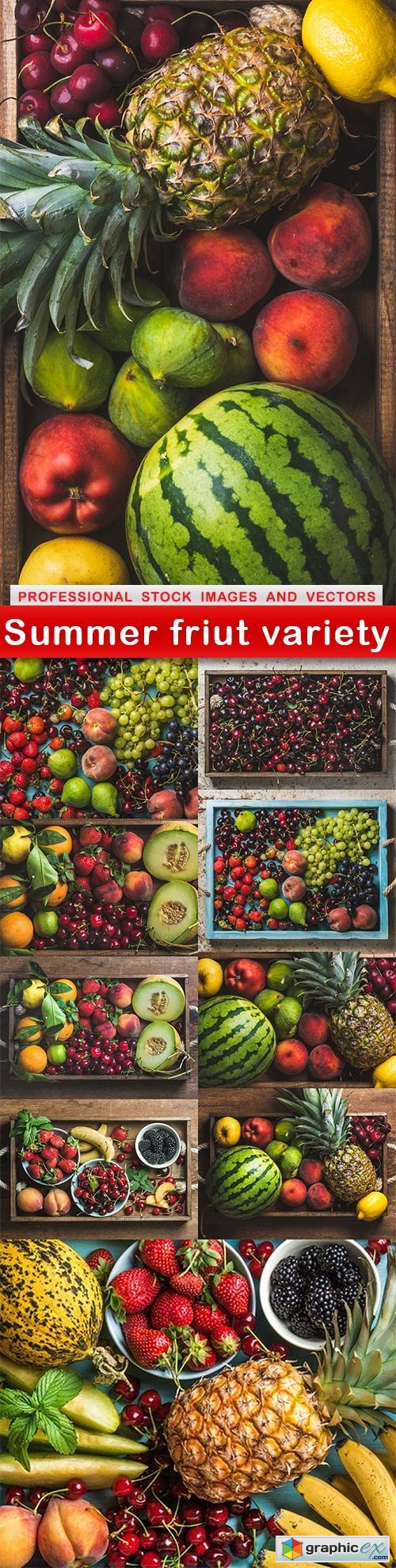 Summer friut variety - 10 UHQ JPEG