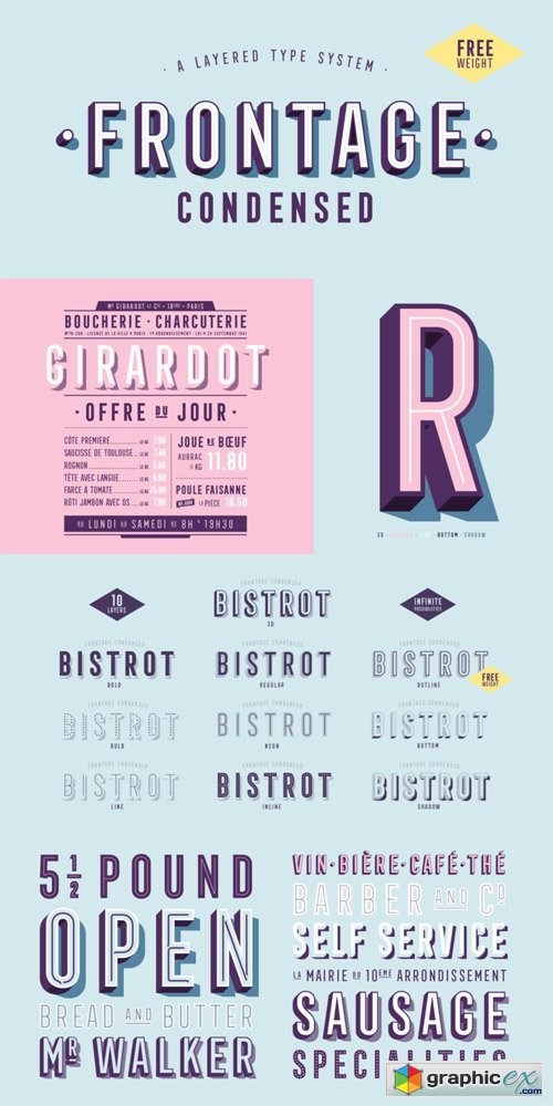 Frontage Condensed Font Family