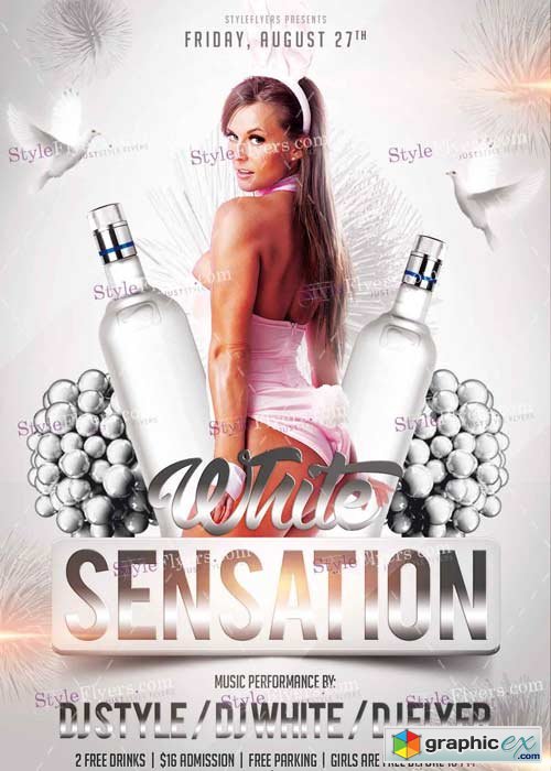 White Sensation V5 PSD Flyer Template