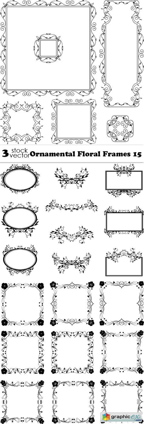 Ornamental Floral Frames 15