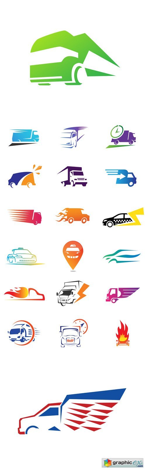Modern Delivery Logo Symbols