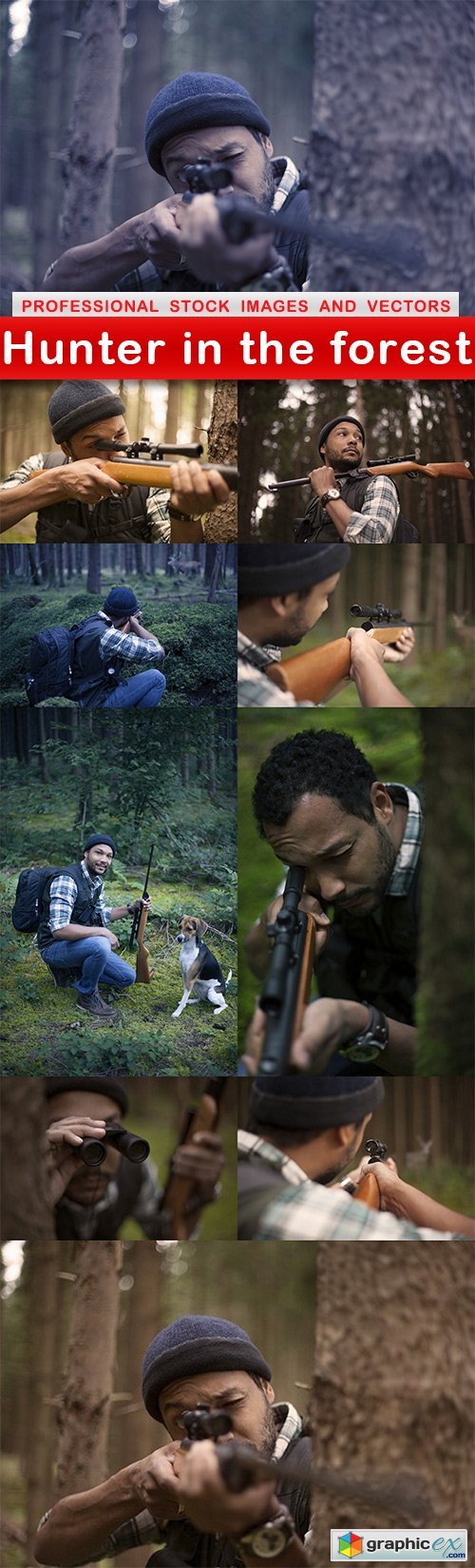 Hunter in the forest - 10 UHQ JPEG
