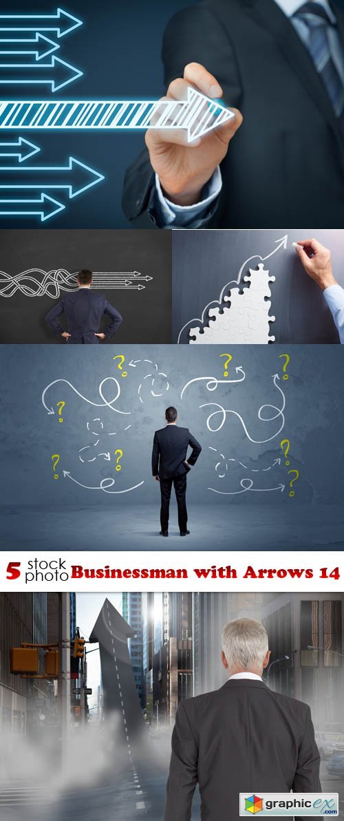 Businessman with Arrows 14