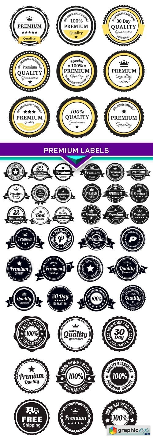 Premium labels 5X EPS
