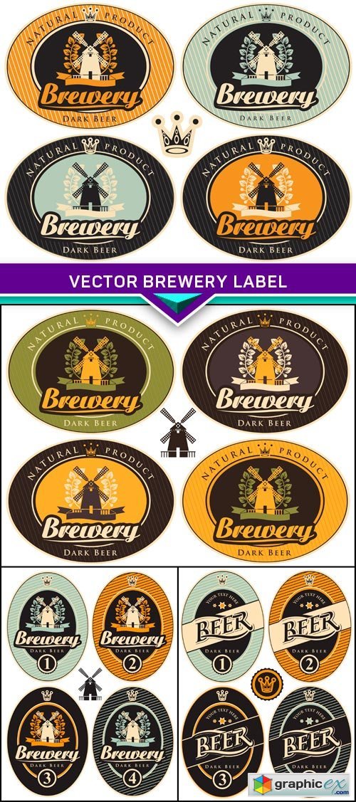 brewery label 4X EPS