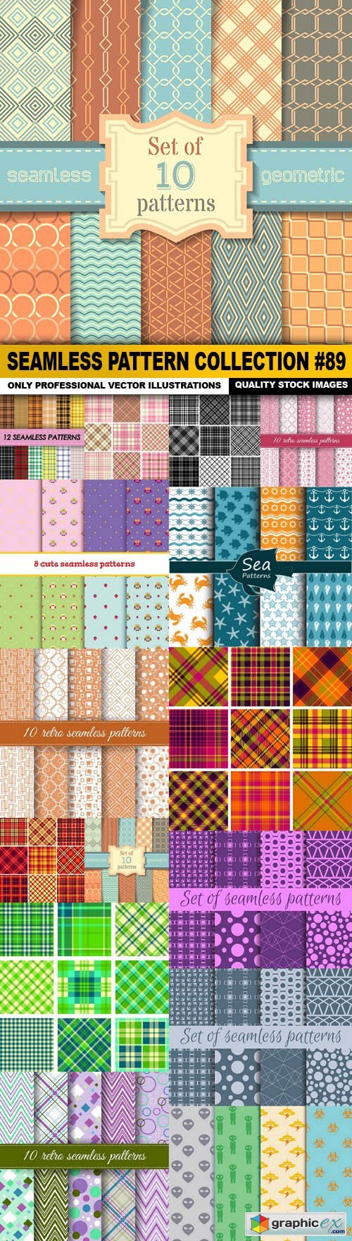 Seamless Pattern Collection #89 - 15 Vector