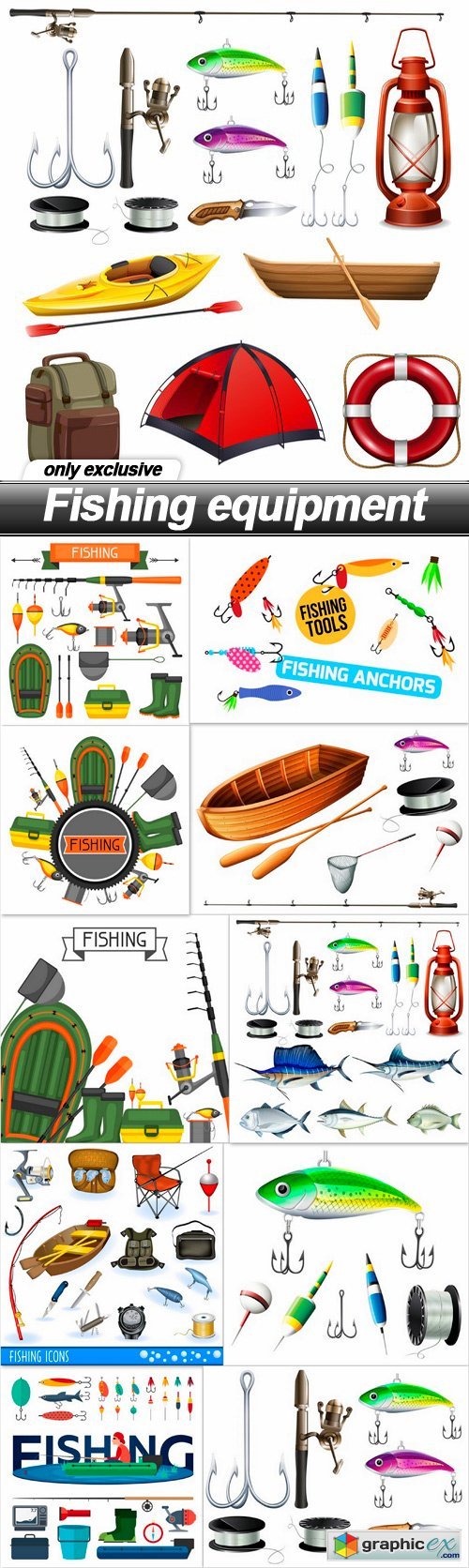 Fishing equipment - 11 EPS