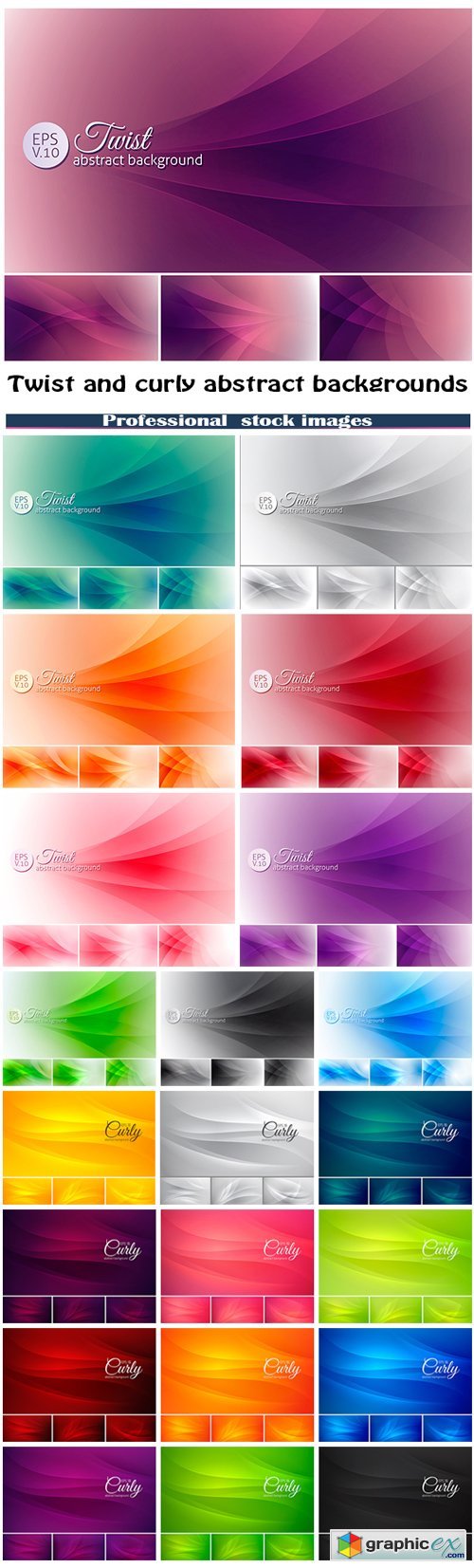 Twist and curly abstract background