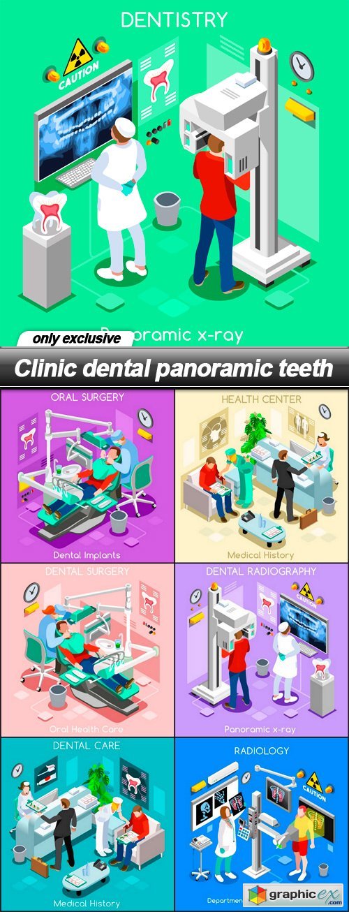 Clinic dental panoramic teeth - 7 EPS