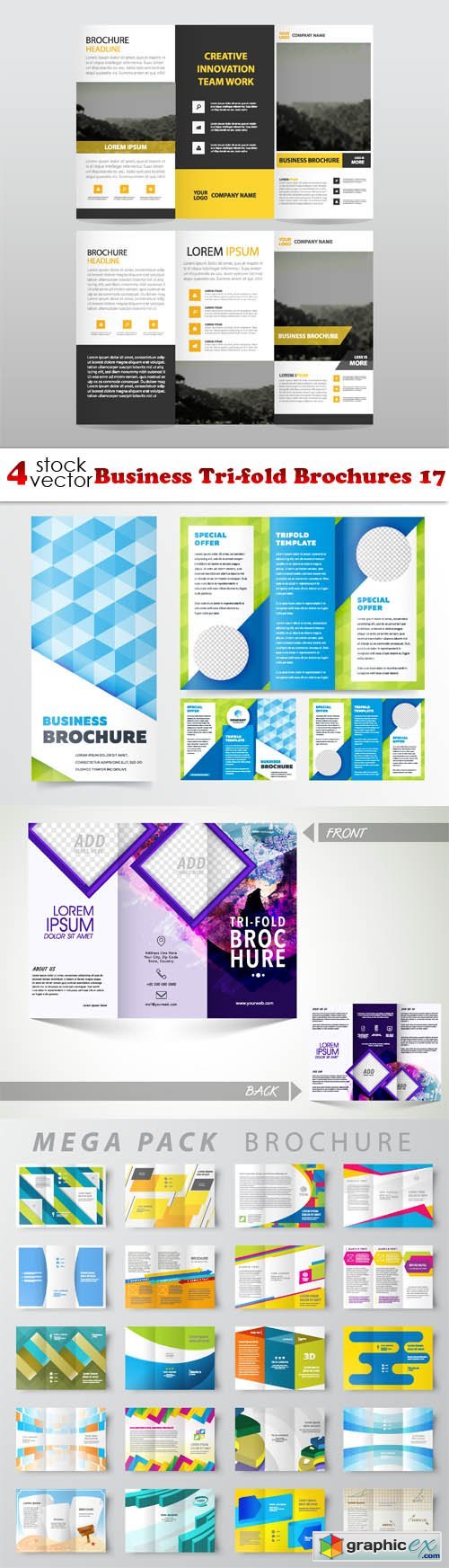Business Tri-fold Brochures 17