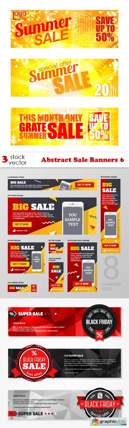 Abstract Sale Banners 6