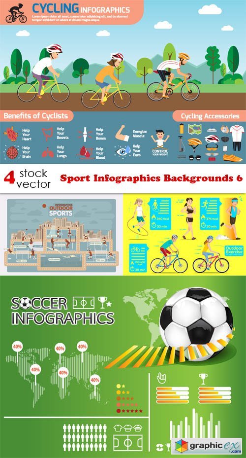 Sport Infographics Backgrounds 6