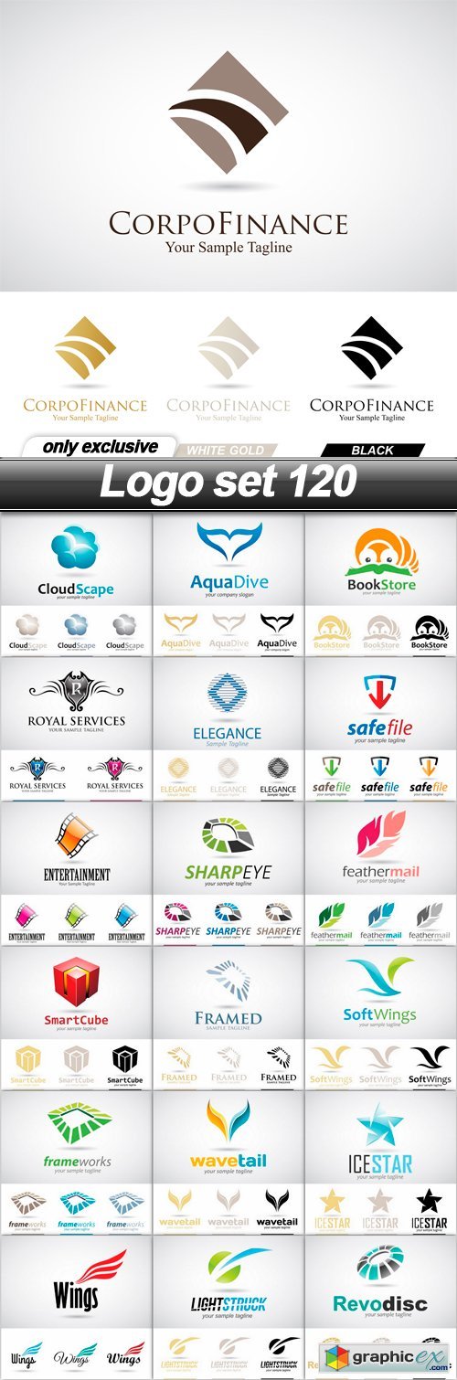 Logo set 120 - 19 EPS