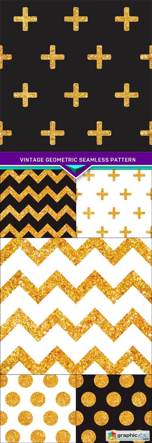 Vintage Geometric Seamless Pattern 6X EPS