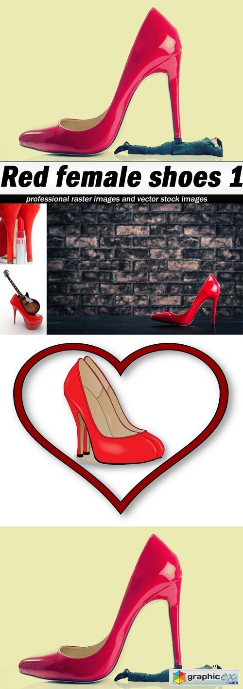 Red female shoes 1 - 5 UHQ JPEG