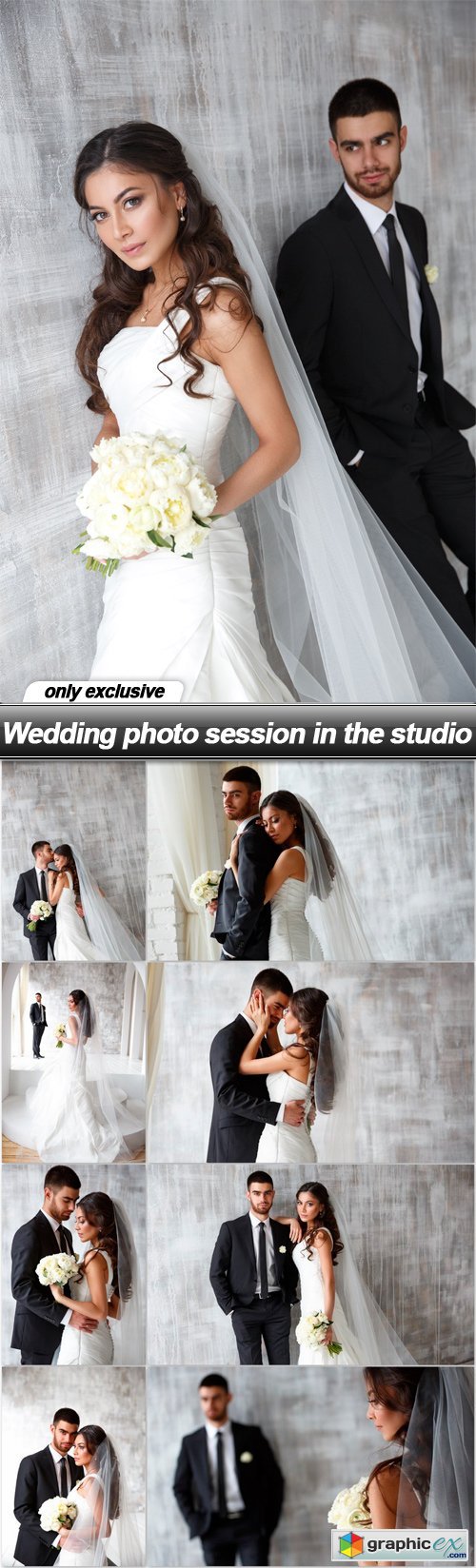 Wedding photo session in the studio - 9 UHQ JPEG