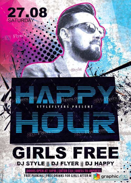 Happy Hour V4 PSD Flyer Template
