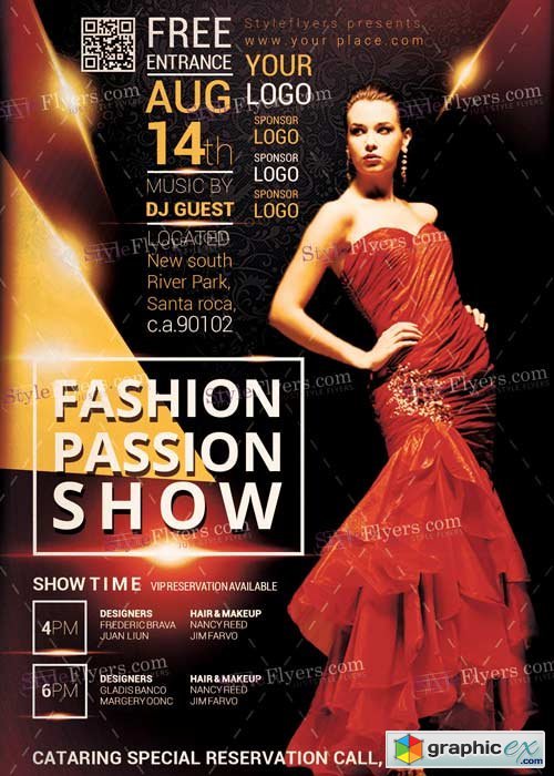 Fassion Passion V5 PSD Flyer Template