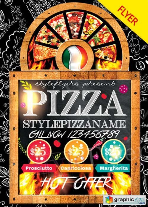 Pizza V16 PSD Flyer Template