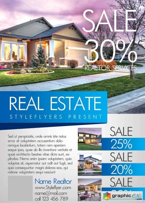 Real Estate V5 PSD Flyer Template