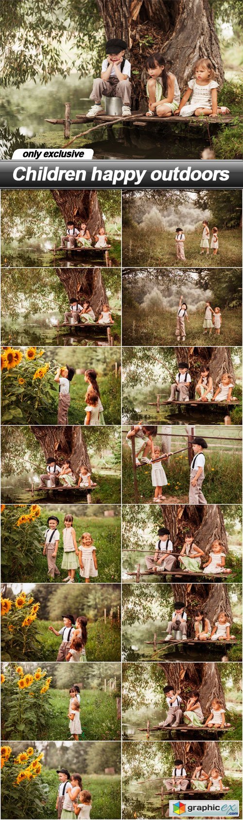 Children happy outdoors - 16 UHQ JPEG