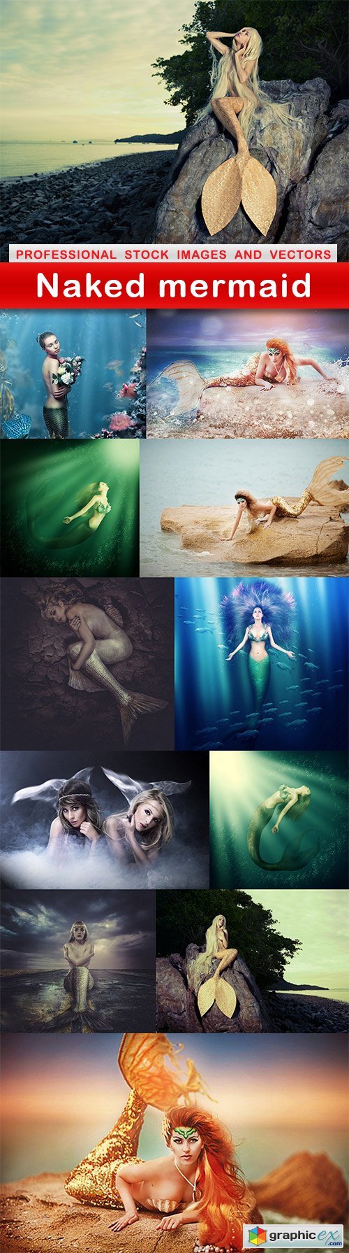 Naked mermaid - 12 UHQ JPEG