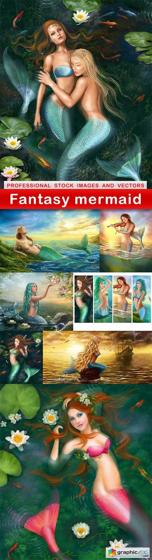 Fantasy mermaid - 8 UHQ JPEG